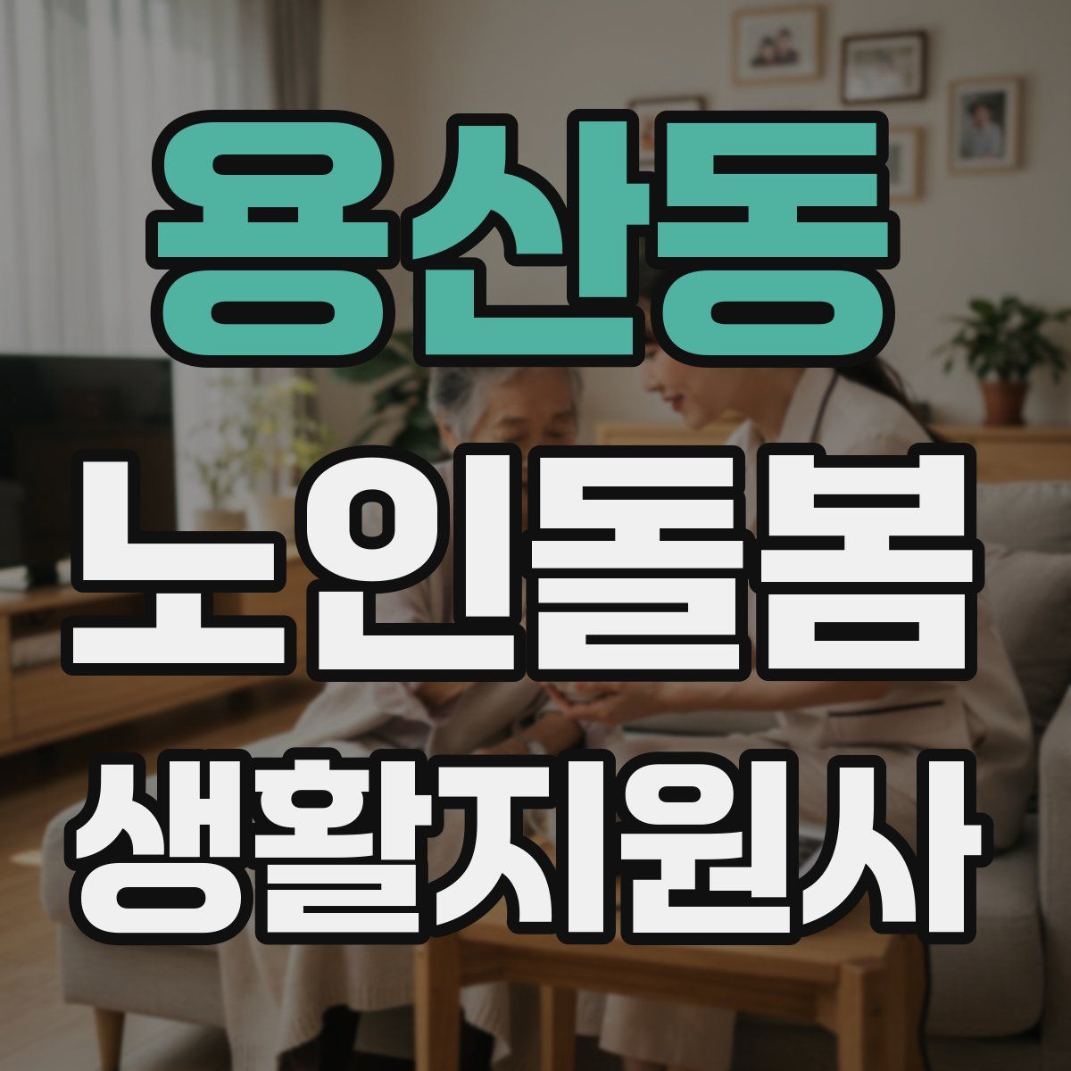 용산동 노인돌봄생활지원사 자격증