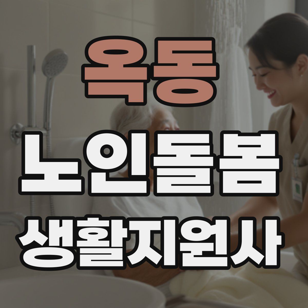 옥동 노인돌봄생활지원사 자격증