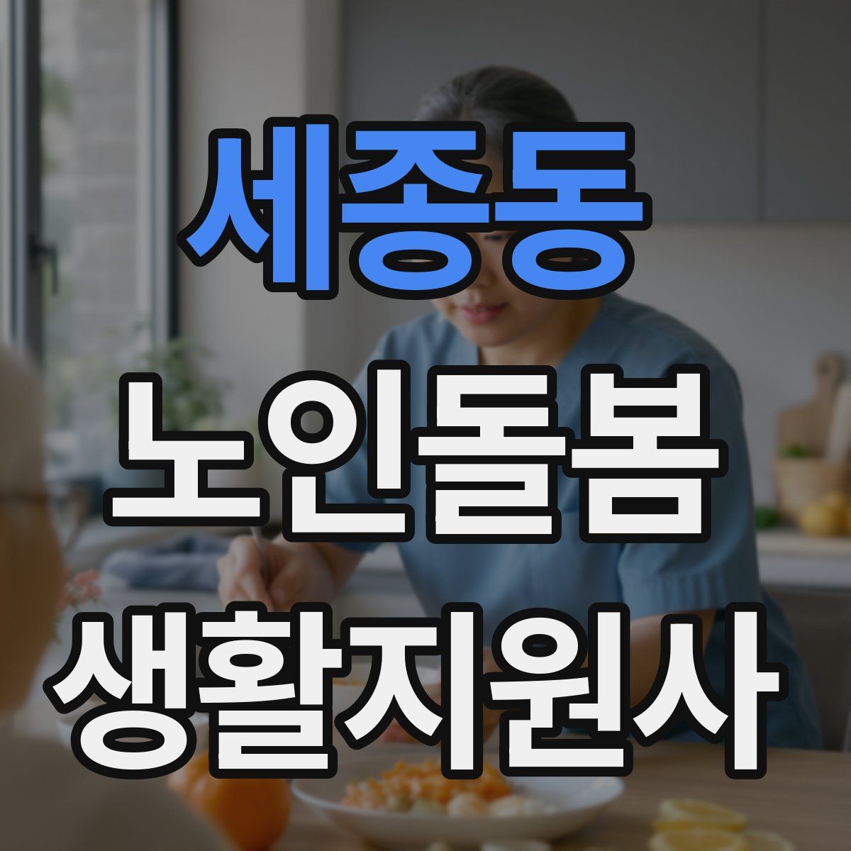 세종동 노인돌봄생활지원사 자격증
