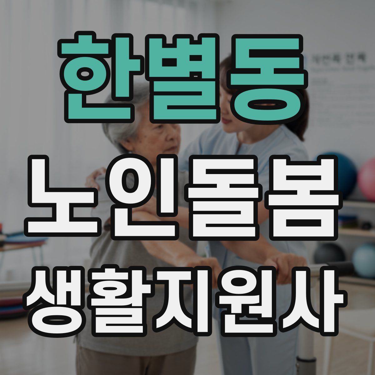 한별동 노인돌봄생활지원사 자격증