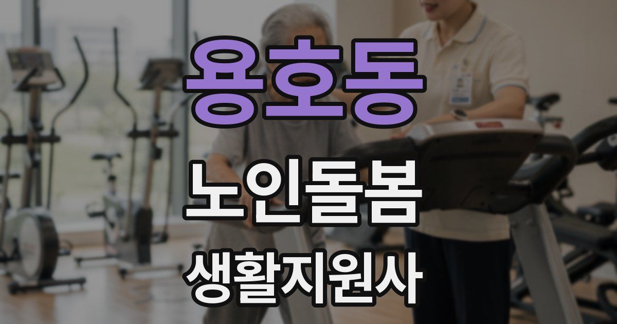 용호동 노인돌봄생활지원사 자격증