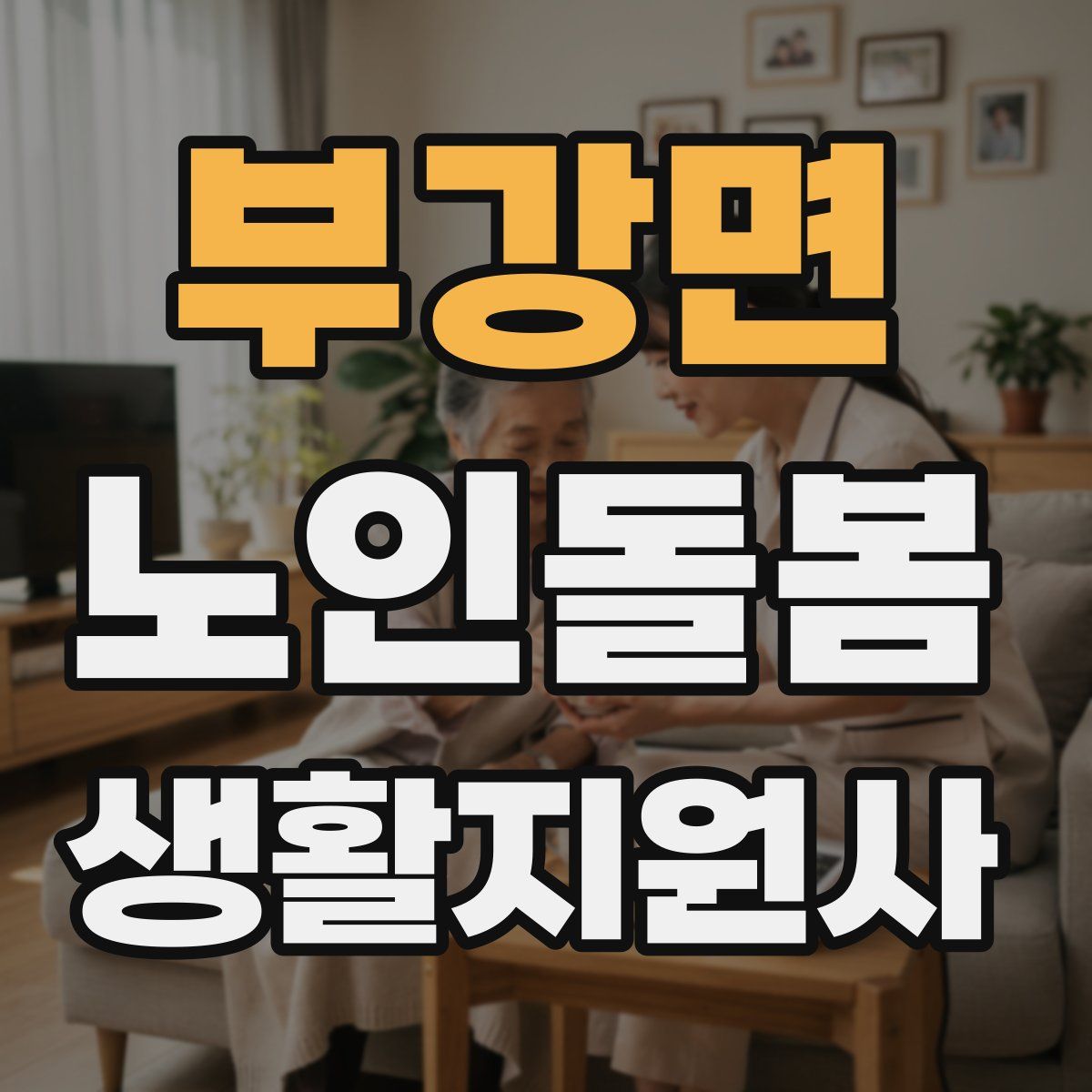 부강면 노인돌봄생활지원사 자격증