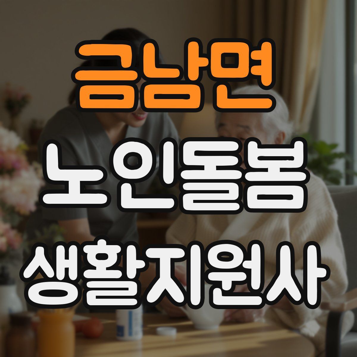 금남면 노인돌봄생활지원사 자격증