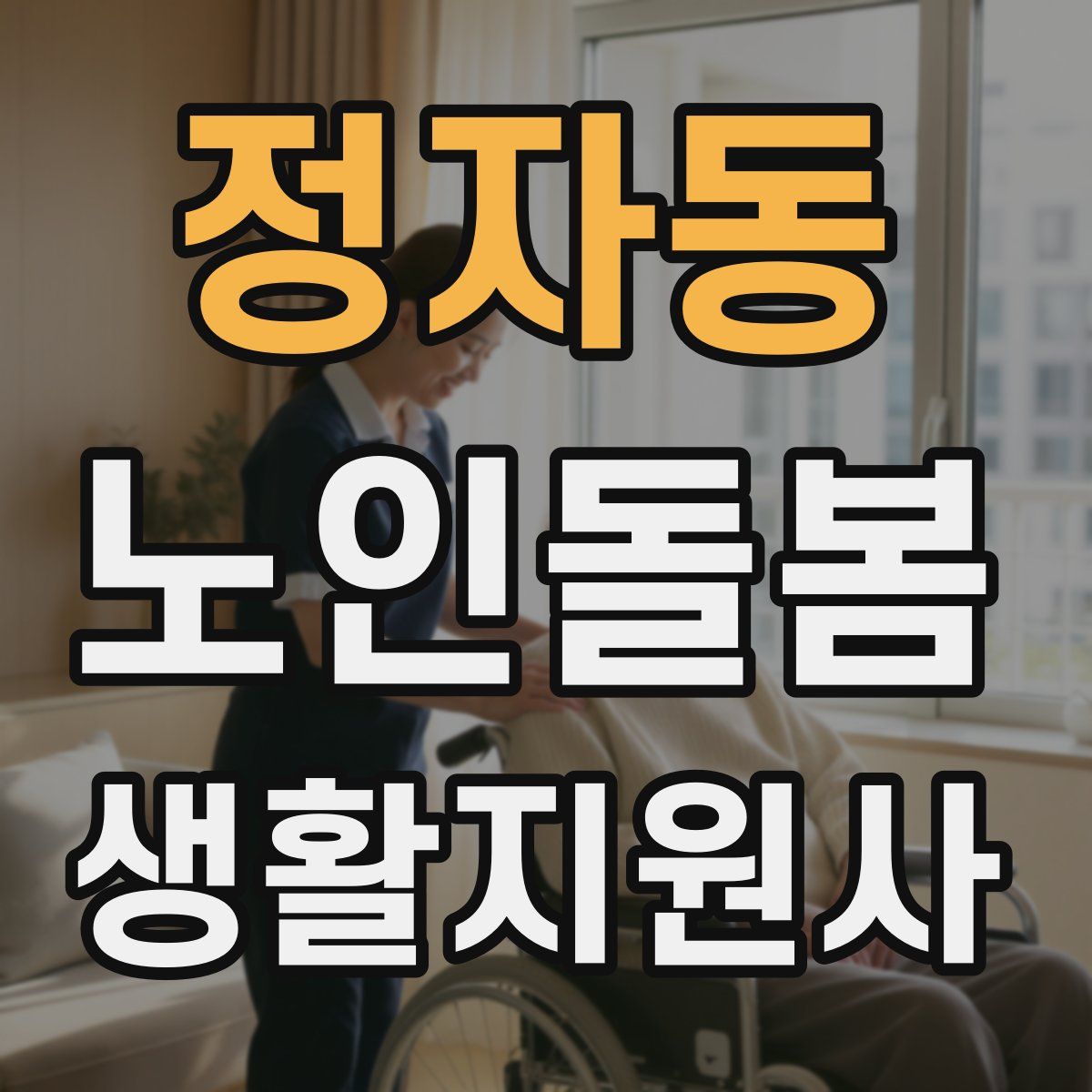정자동 노인돌봄생활지원사 자격증