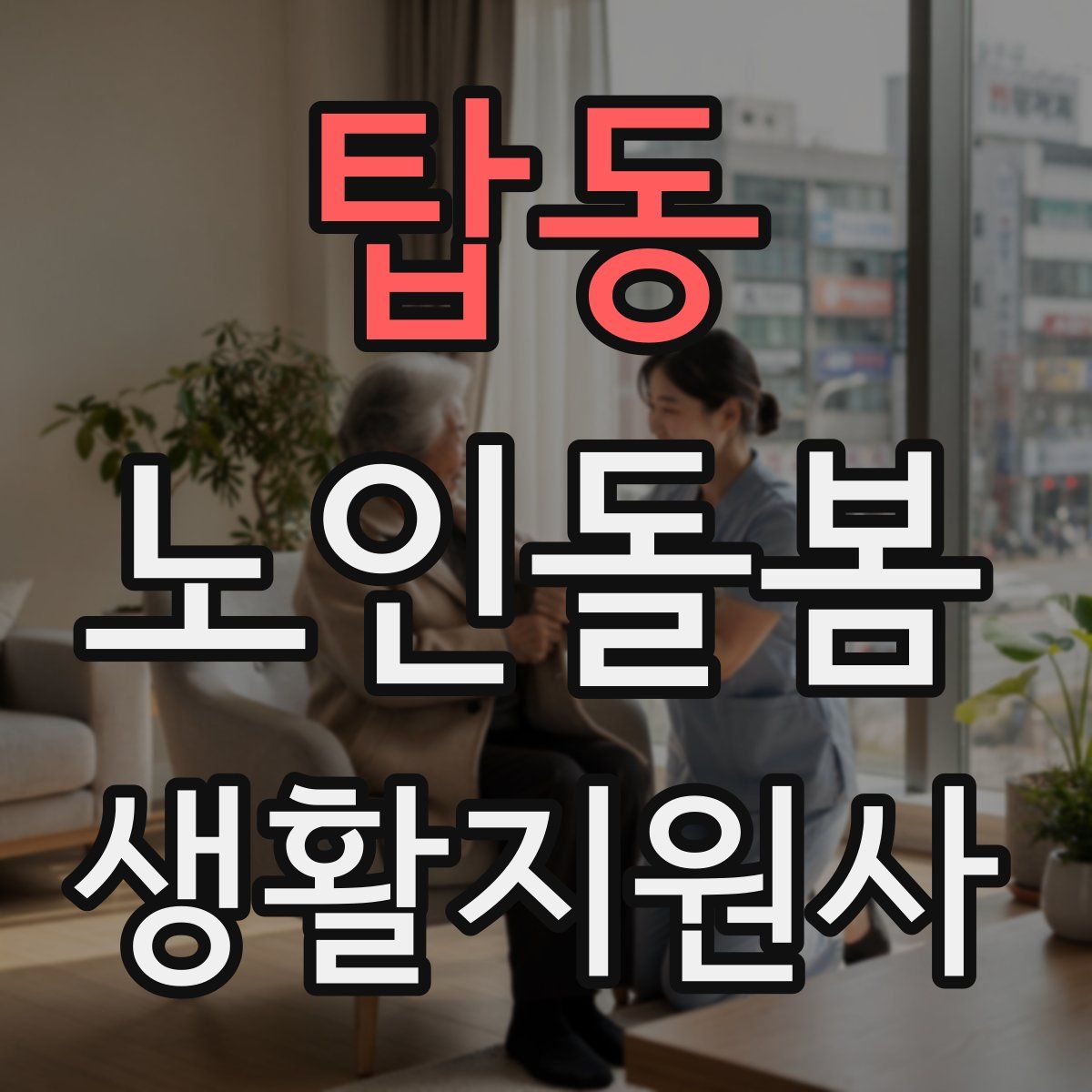 탑동 노인돌봄생활지원사 자격증