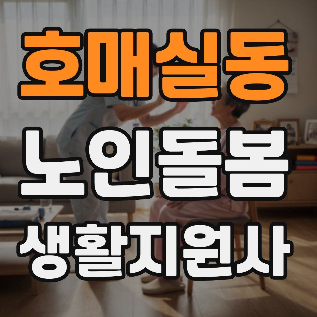 호매실동 노인돌봄생활지원사 자격증