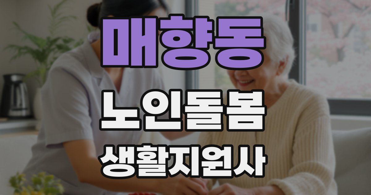 매향동 노인돌봄생활지원사 자격증