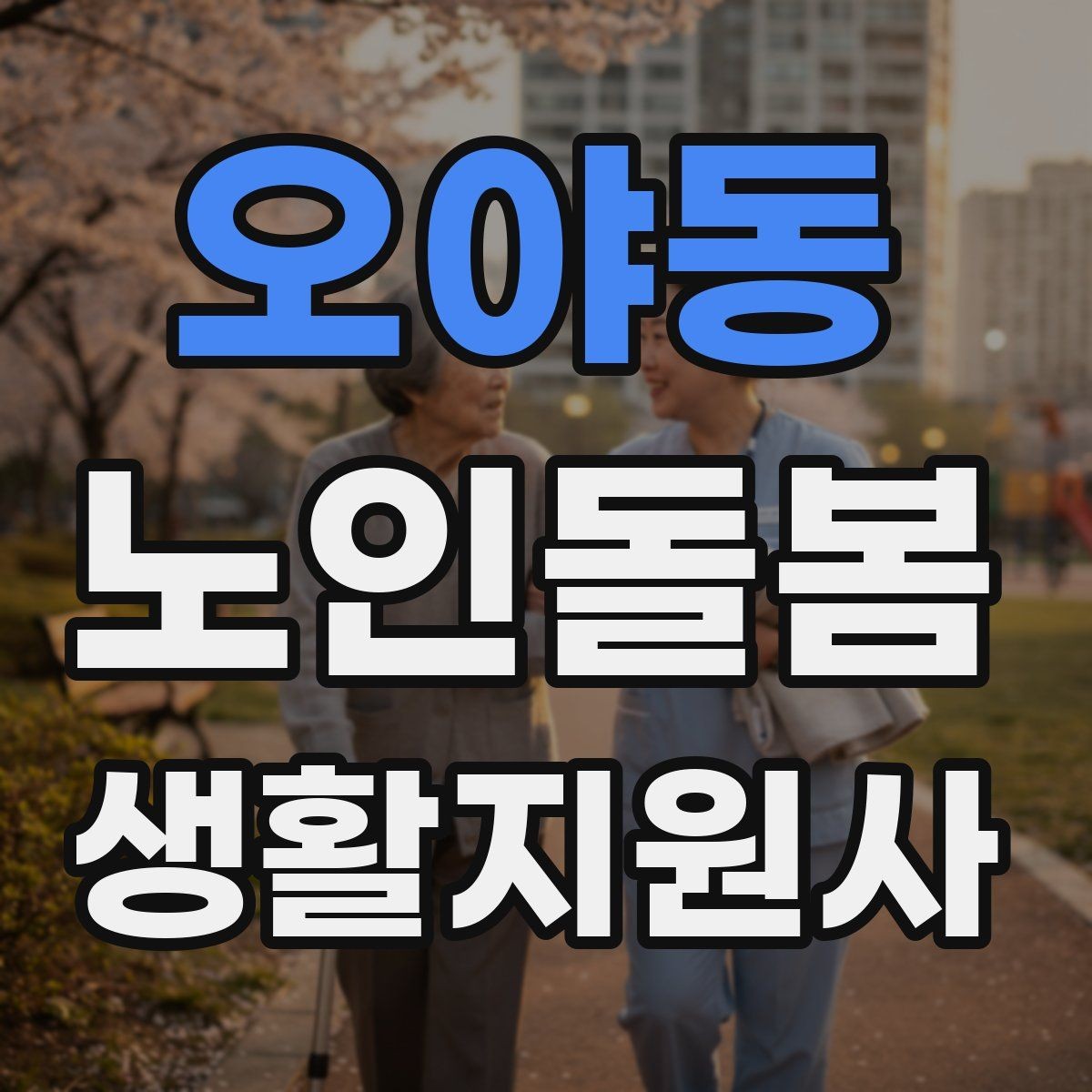 오야동 노인돌봄생활지원사 자격증 정기 통원 일정 관리 팁