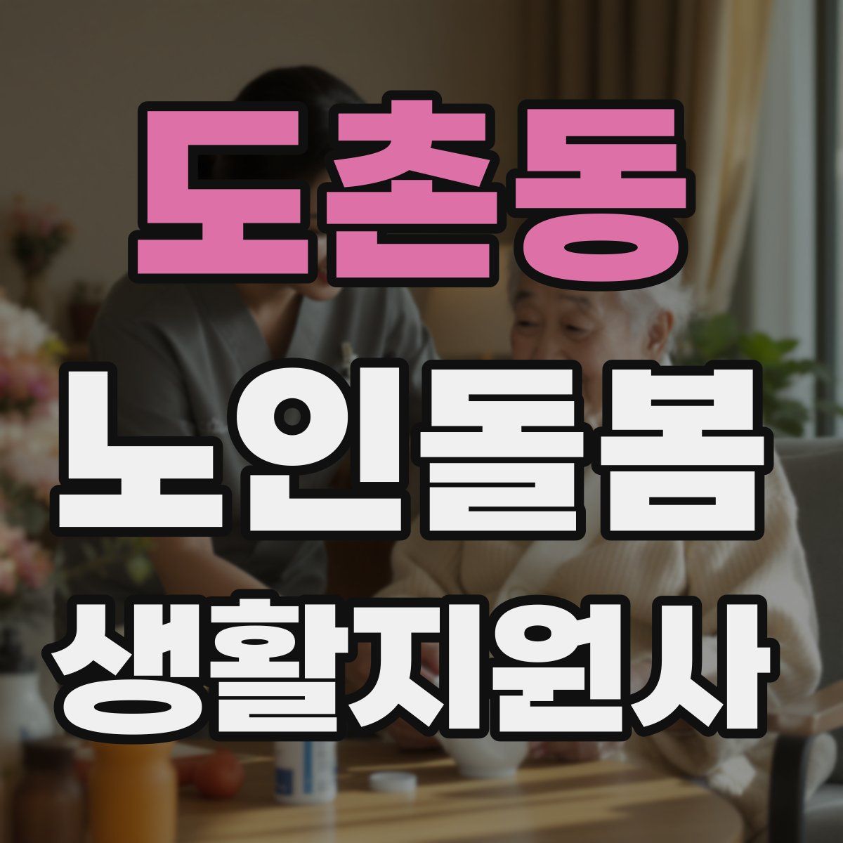 도촌동 노인돌봄생활지원사 자격증