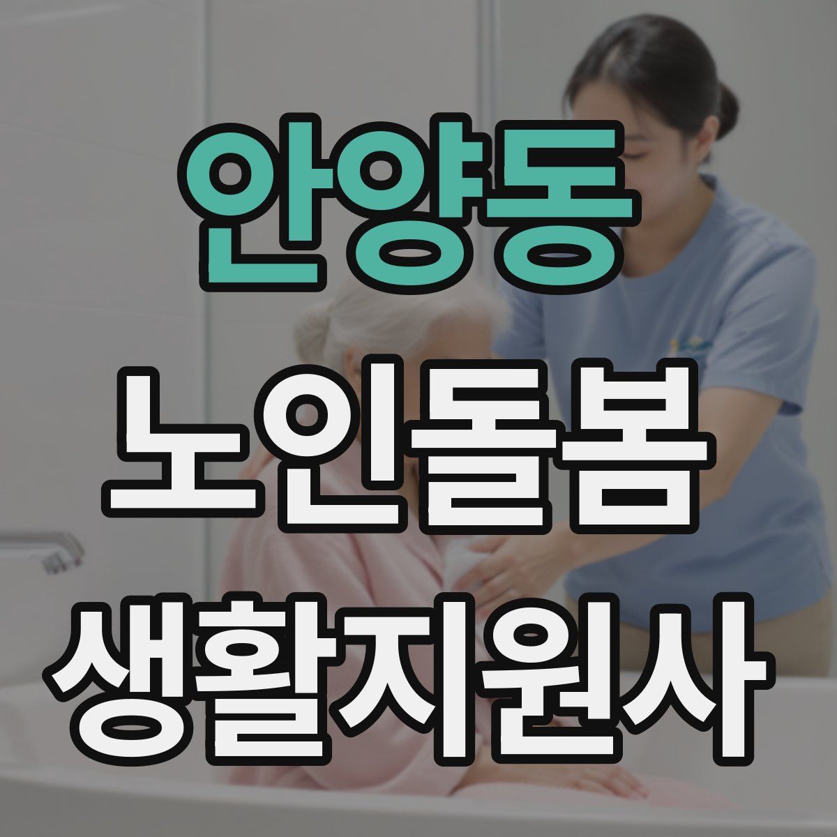 안양동 노인돌봄생활지원사 자격증