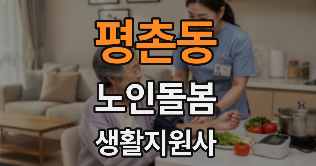 평촌동 노인돌봄생활지원사 자격증