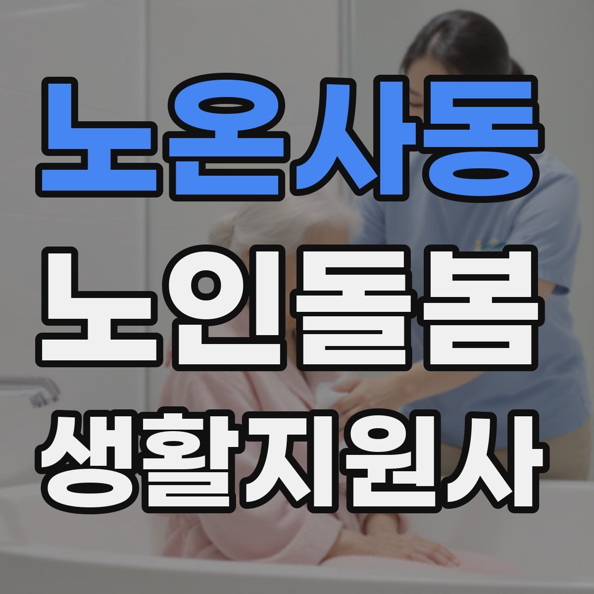 노온사동 노인돌봄생활지원사 자격증
