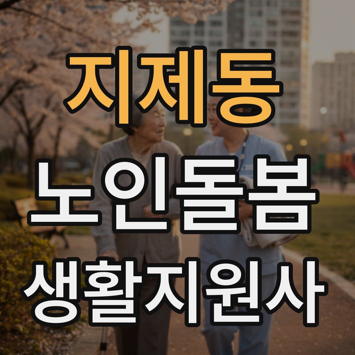 지제동 노인돌봄생활지원사 자격증