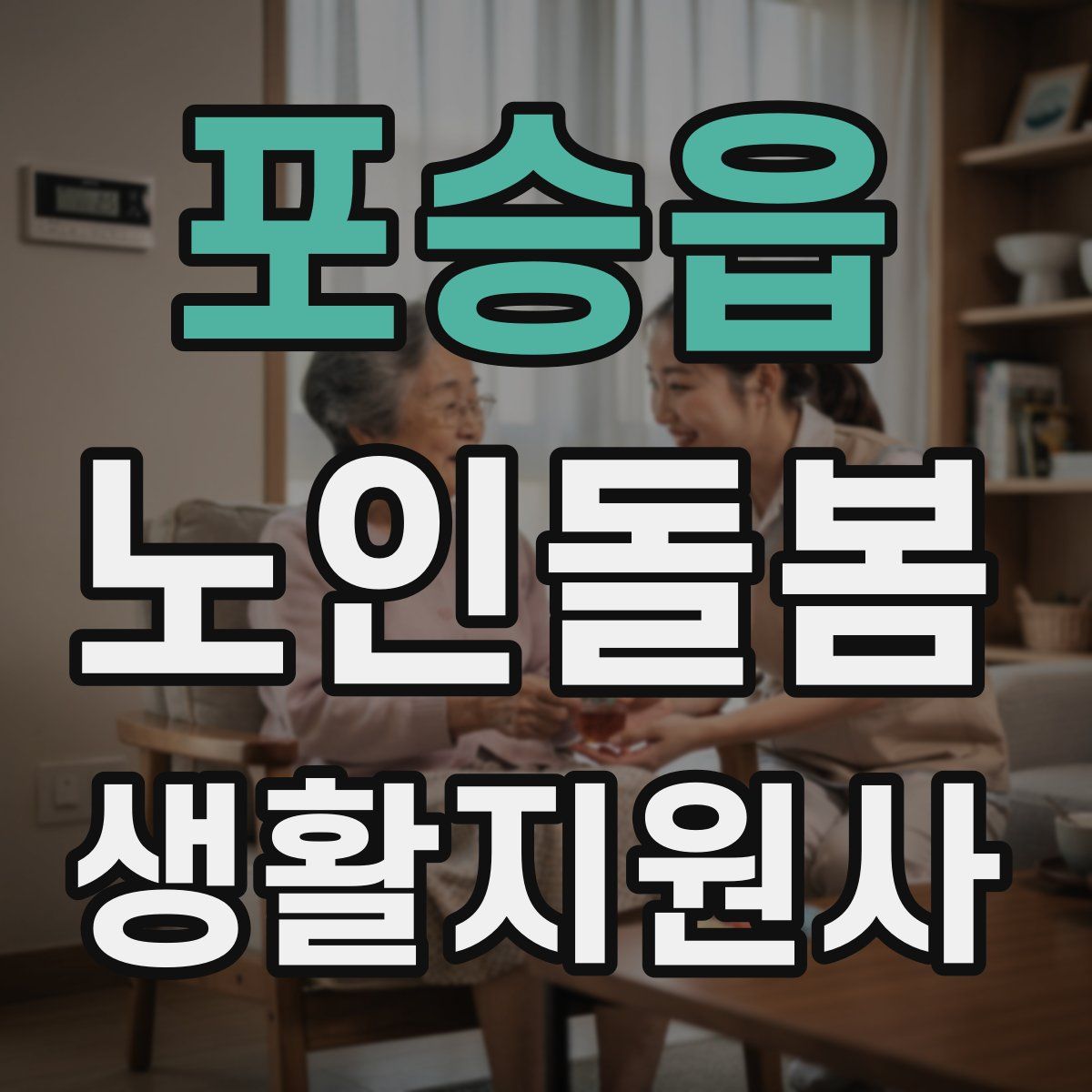 포승읍 노인돌봄생활지원사 자격증