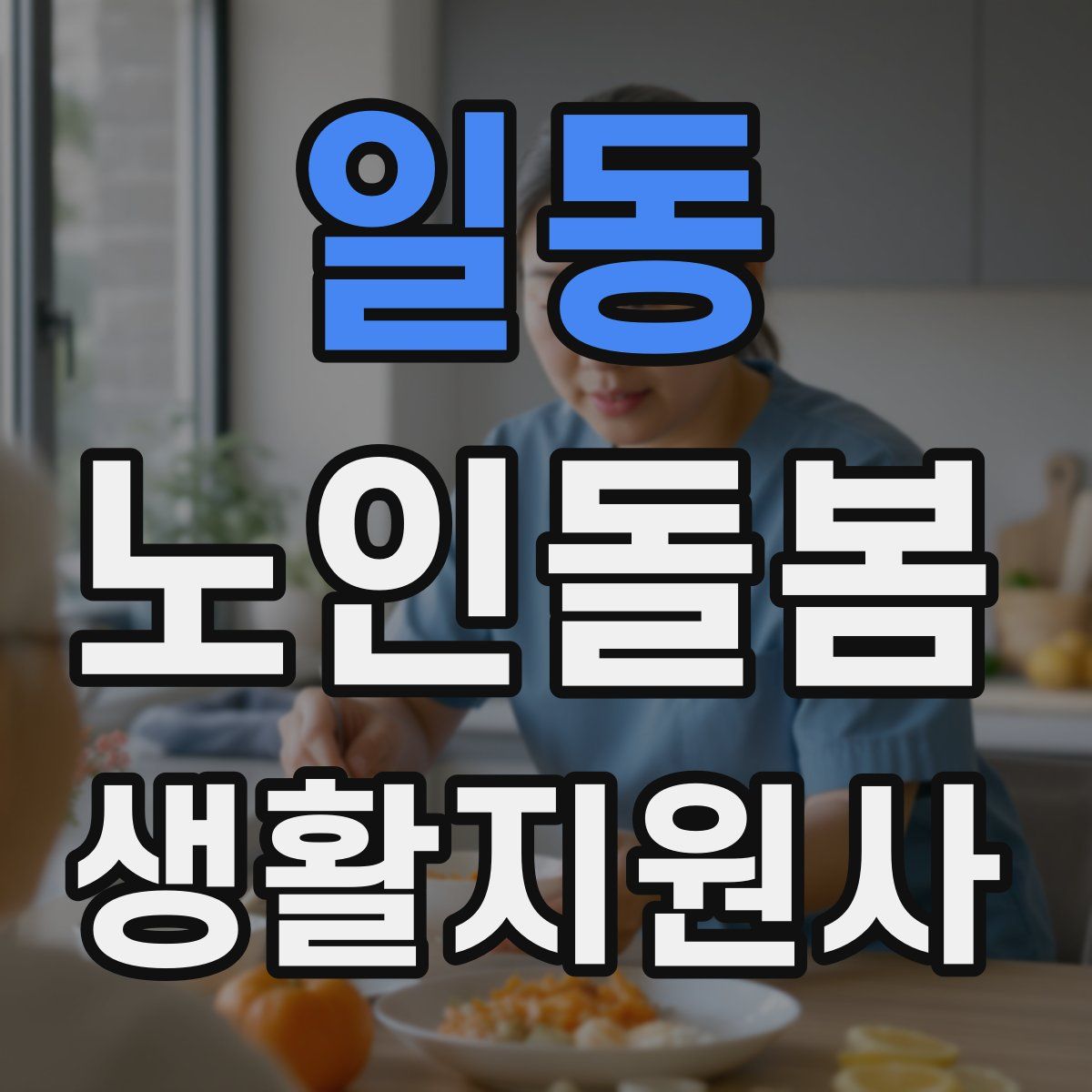 일동 노인돌봄생활지원사 자격증