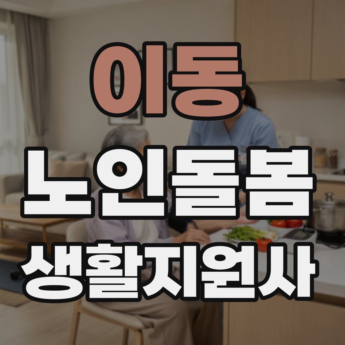 이동 노인돌봄생활지원사 자격증