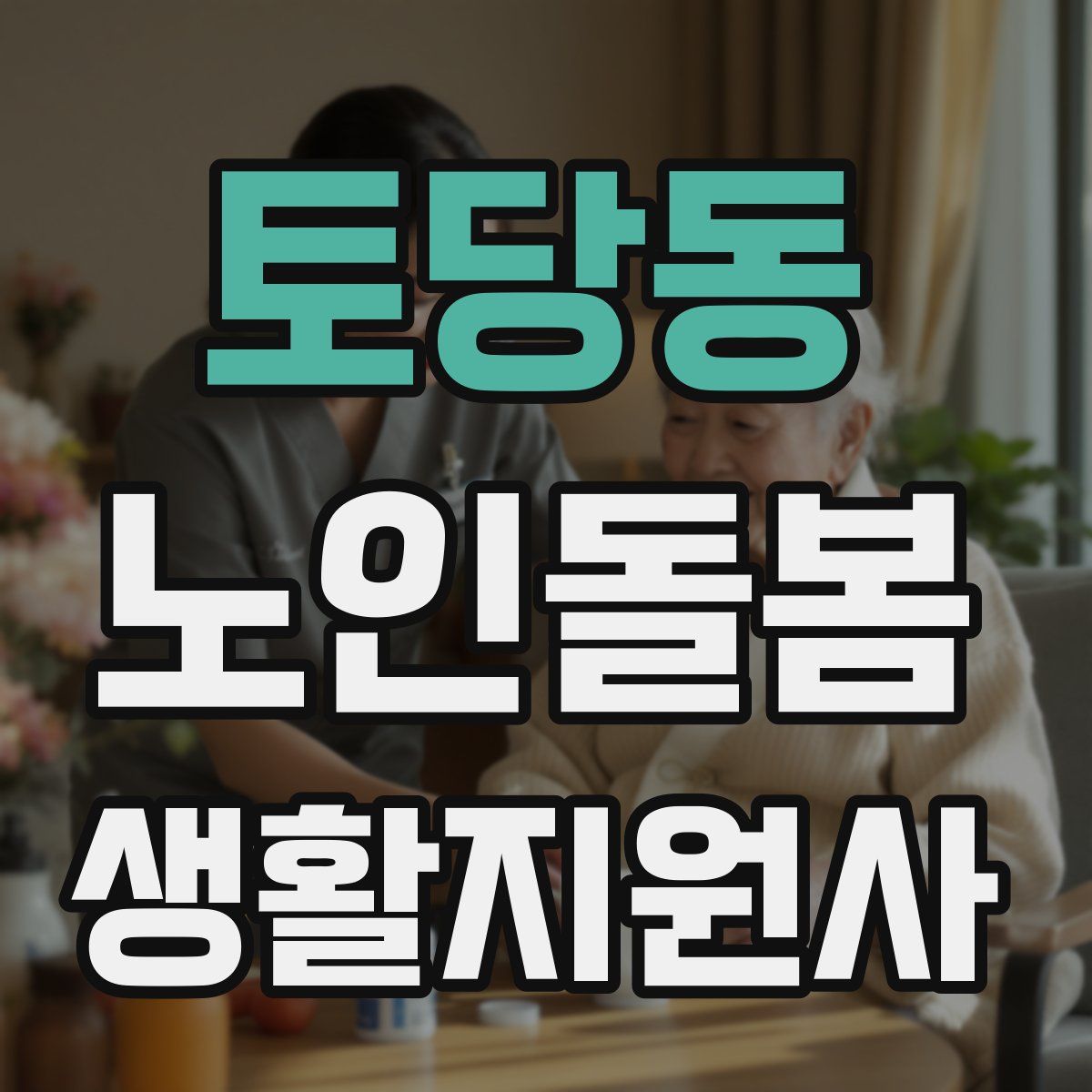 토당동 노인돌봄생활지원사 자격증