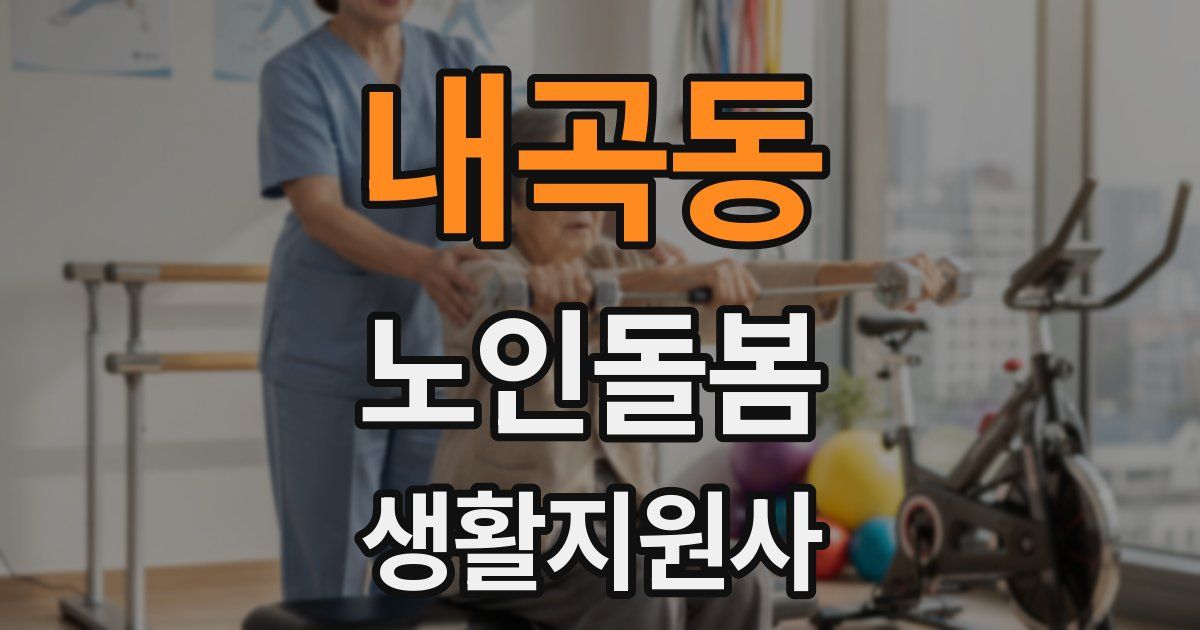 내곡동 노인돌봄생활지원사 자격증