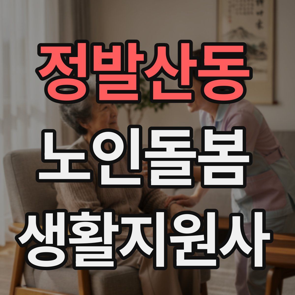 정발산동 노인돌봄생활지원사 자격증