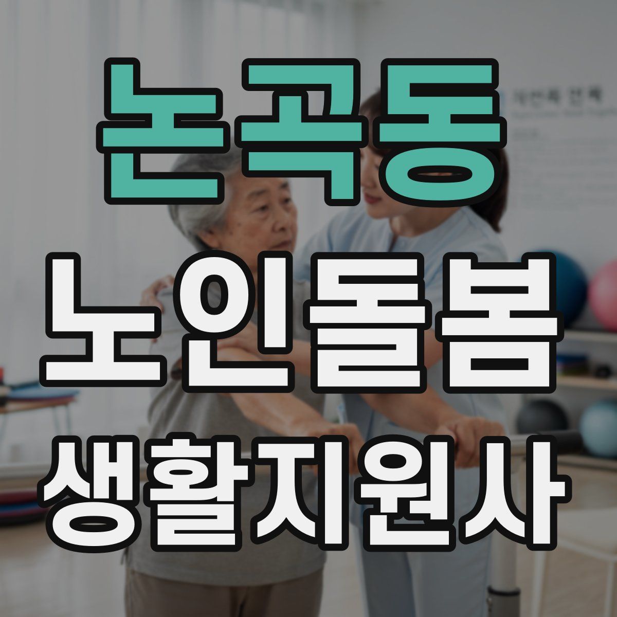 논곡동 노인돌봄생활지원사 자격증
