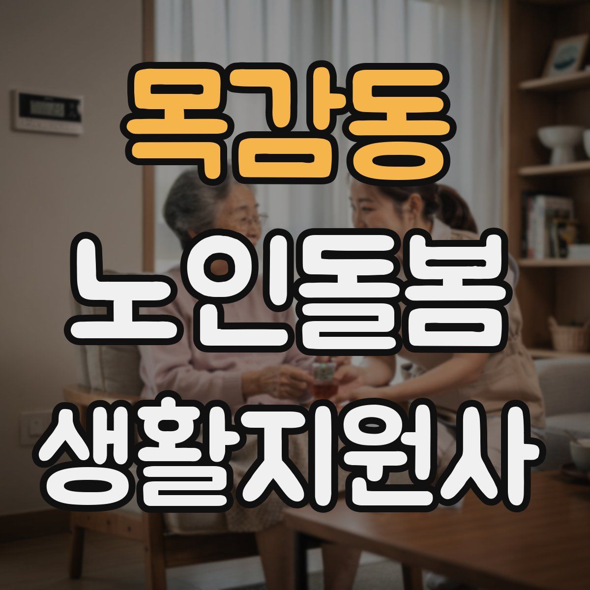 목감동 노인돌봄생활지원사 자격증