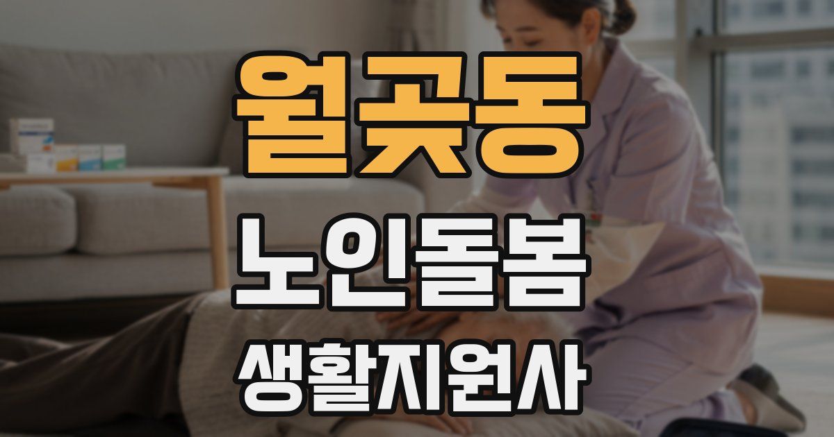 월곶동 노인돌봄생활지원사 자격증