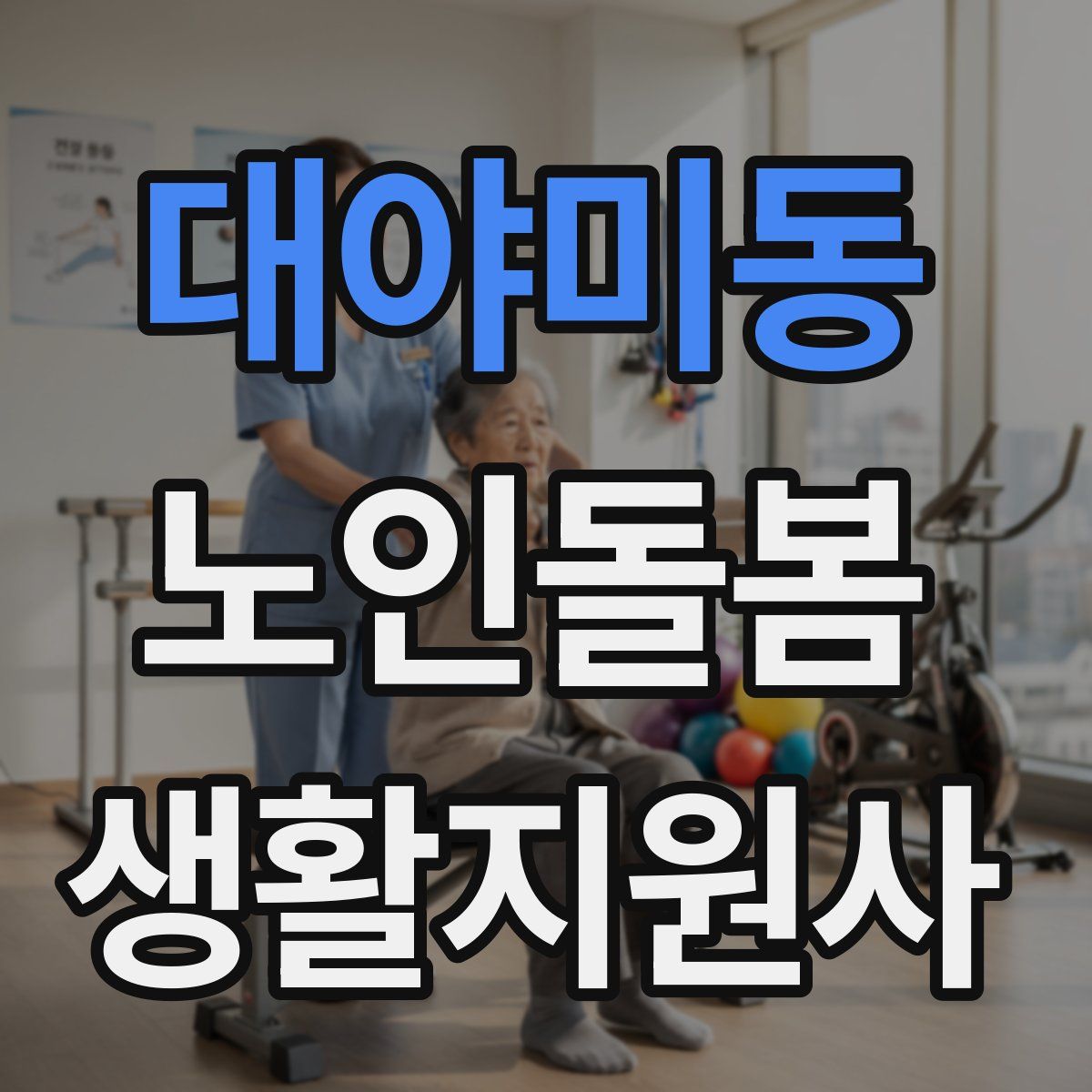 대야미동 노인돌봄생활지원사 자격증