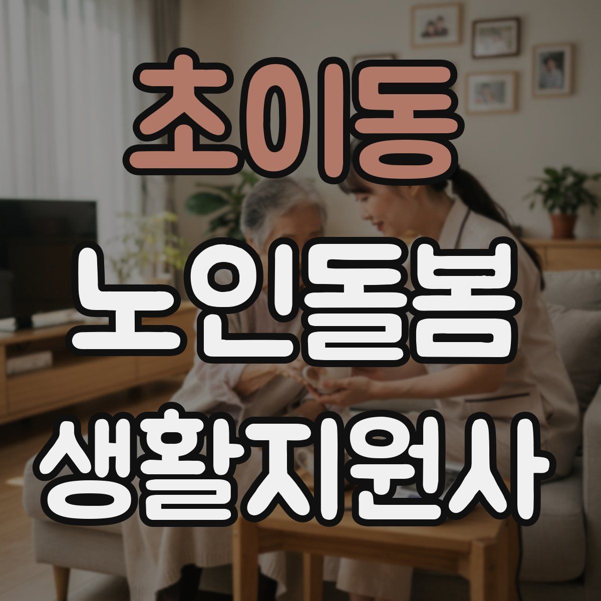 초이동 노인돌봄생활지원사 자격증
