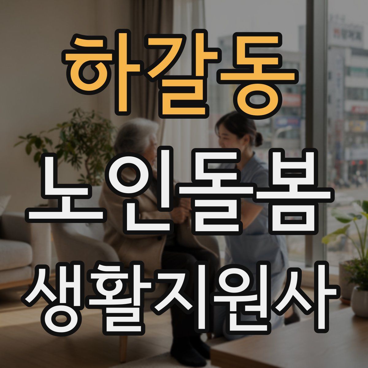 하갈동 노인돌봄생활지원사 자격증