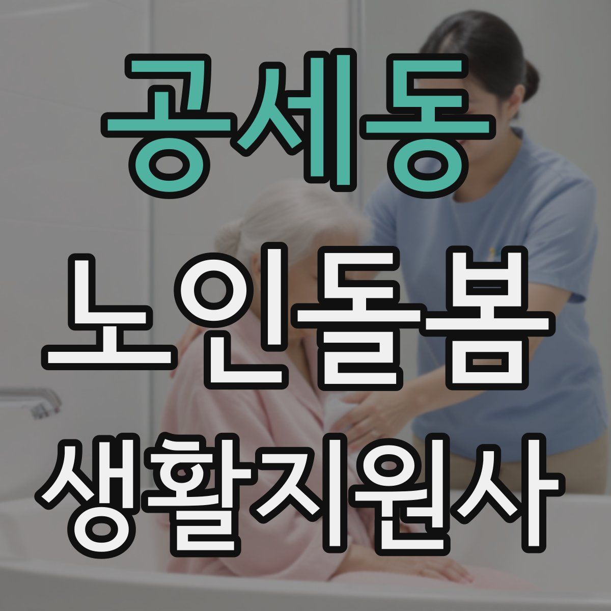 공세동 노인돌봄생활지원사 자격증