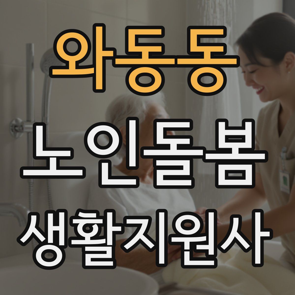 와동동 노인돌봄생활지원사 자격증