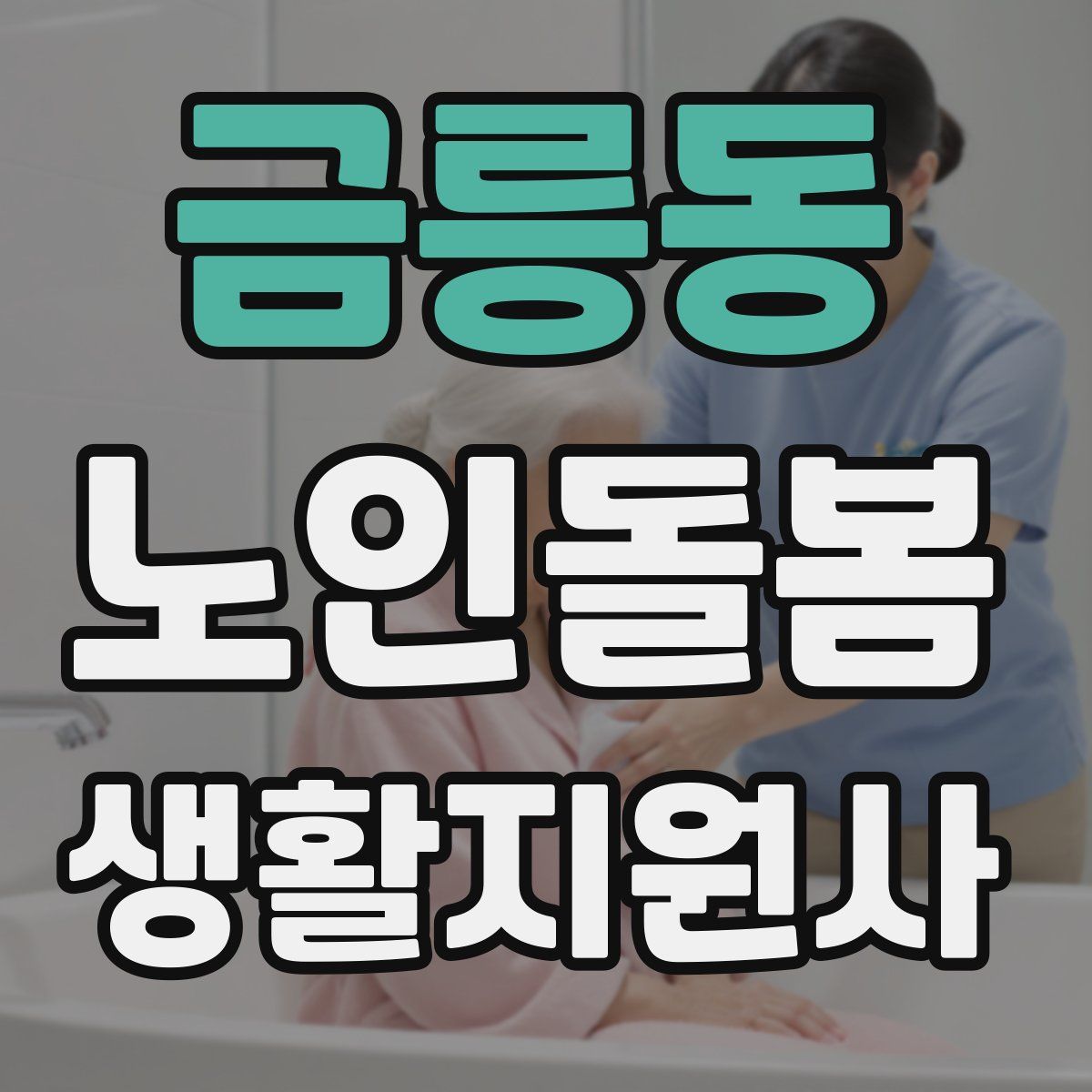 금릉동 노인돌봄생활지원사 자격증