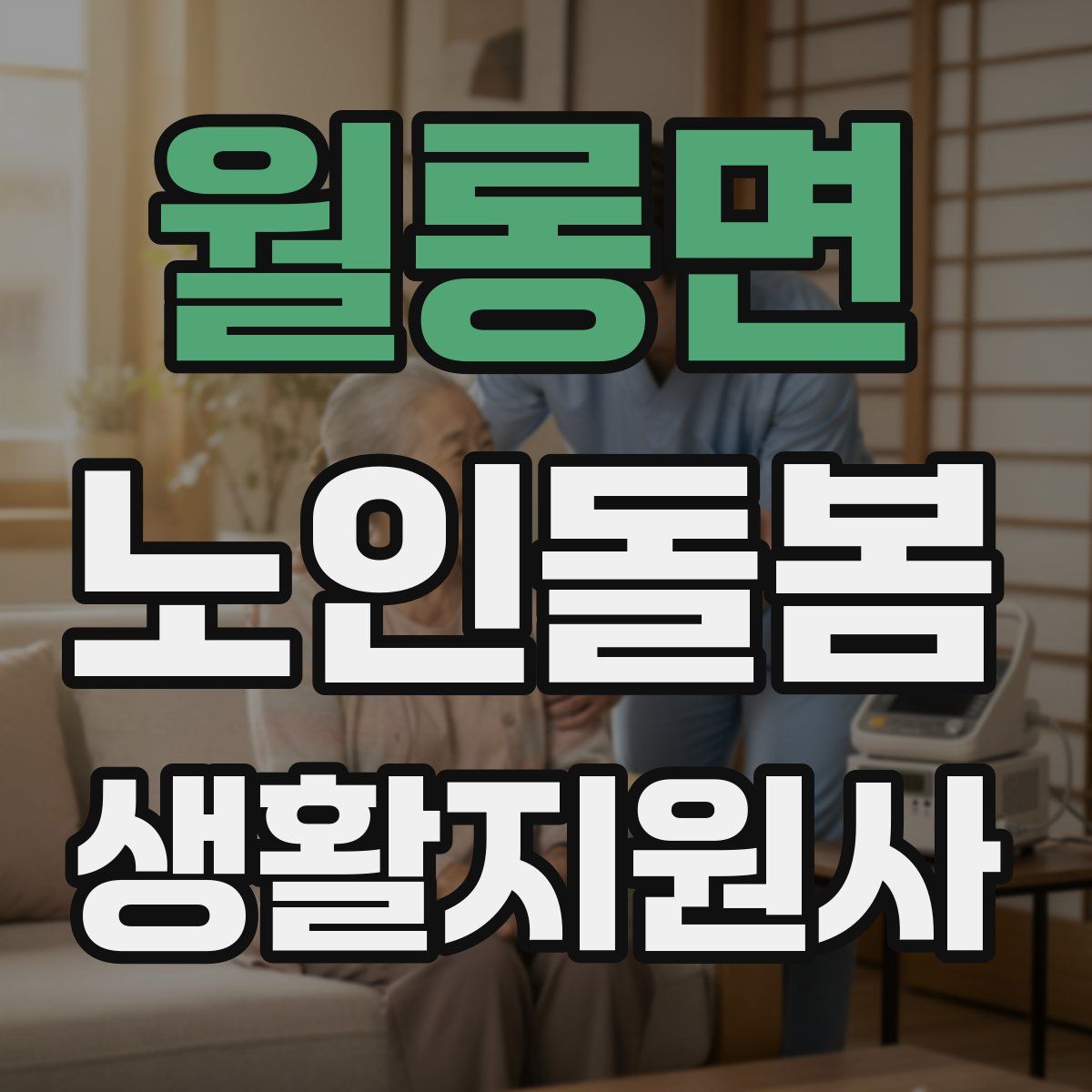 월롱면 노인돌봄생활지원사 자격증