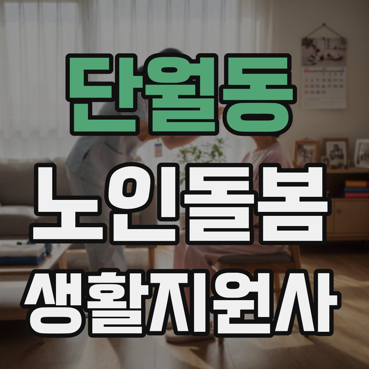 단월동 노인돌봄생활지원사 자격증