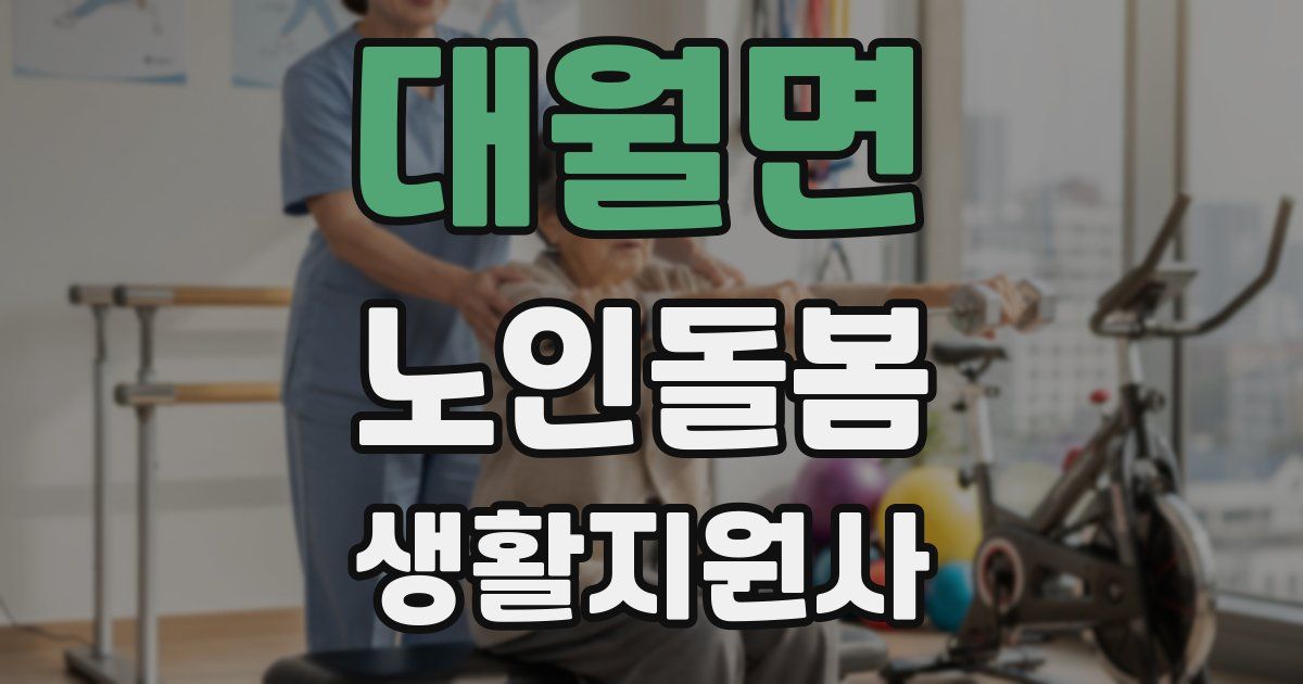 대월면 노인돌봄생활지원사 자격증
