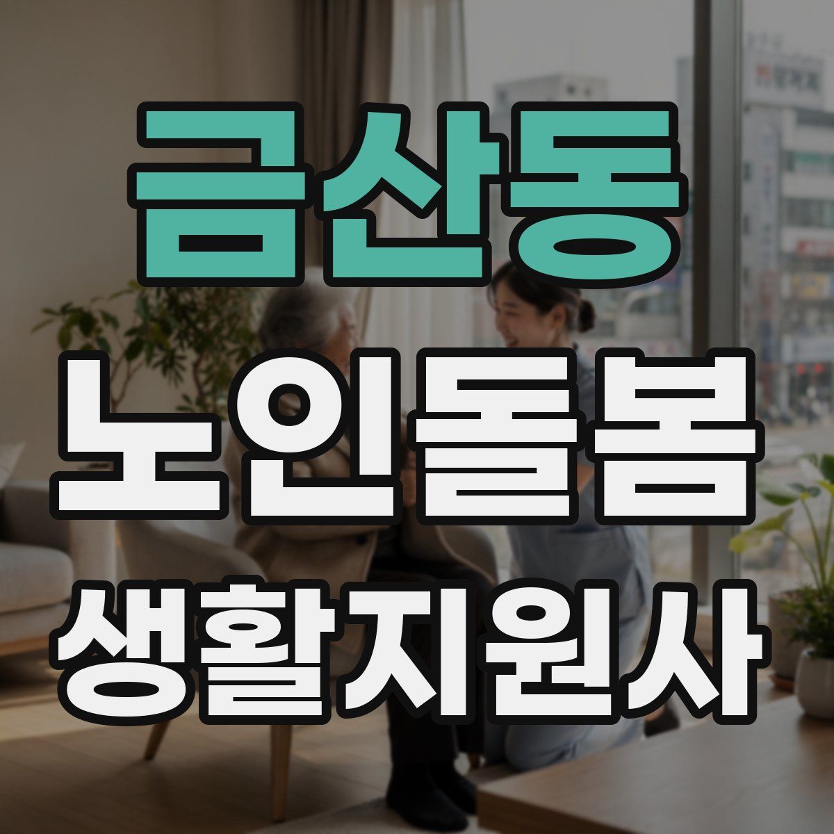 금산동 노인돌봄생활지원사 자격증