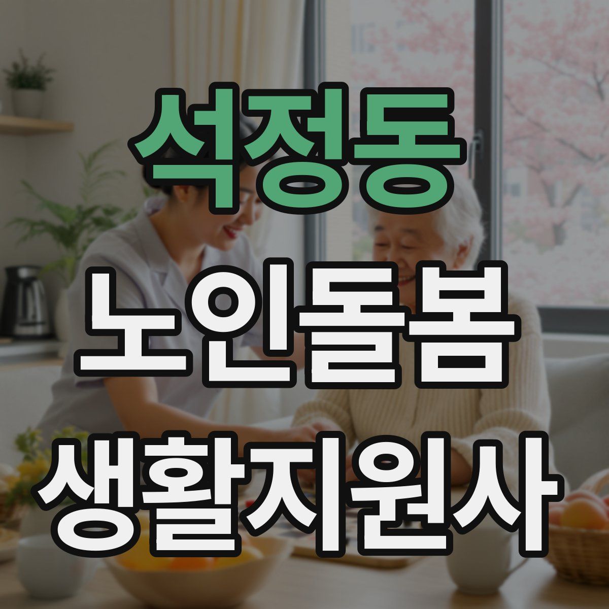 석정동 노인돌봄생활지원사 자격증