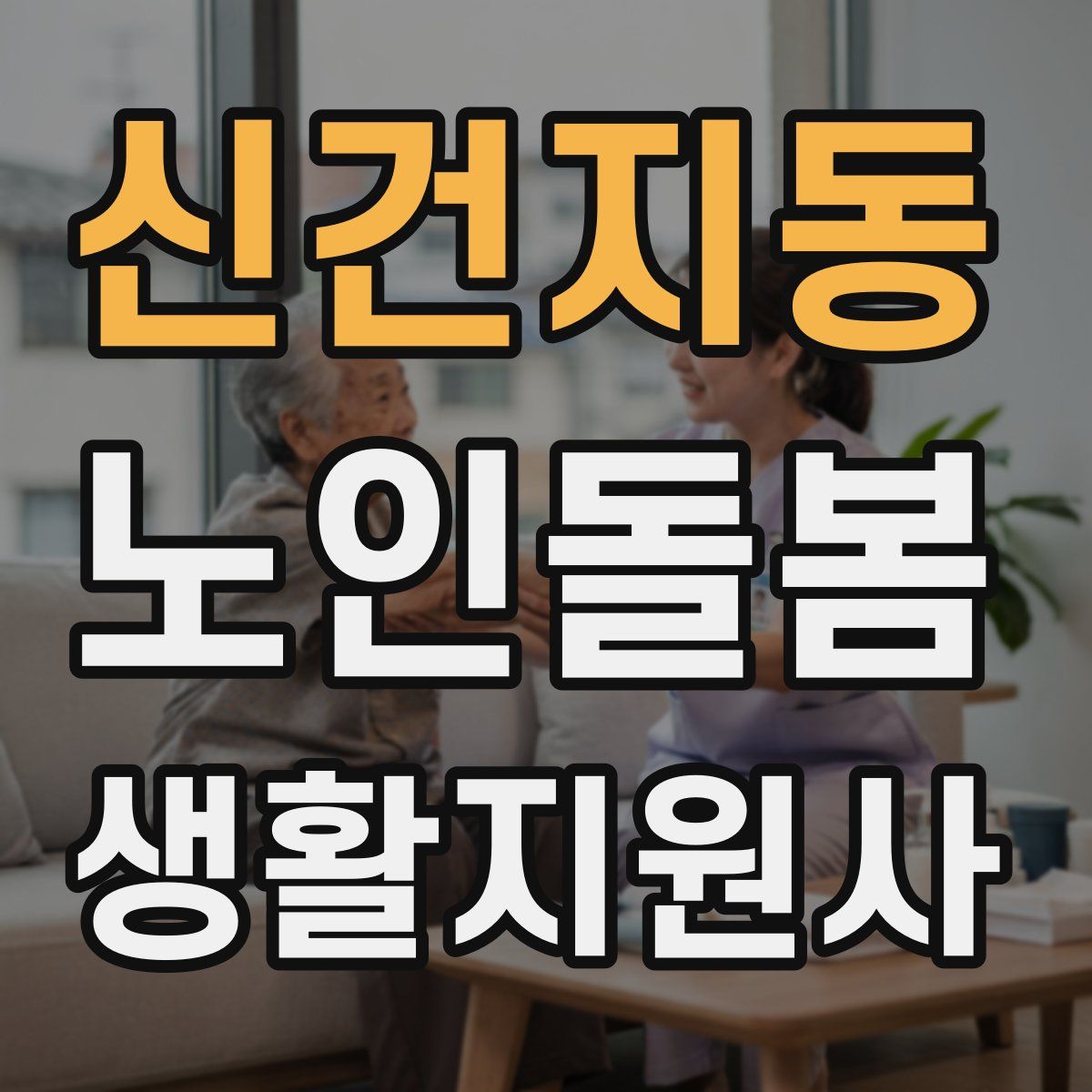 신건지동 노인돌봄생활지원사 자격증