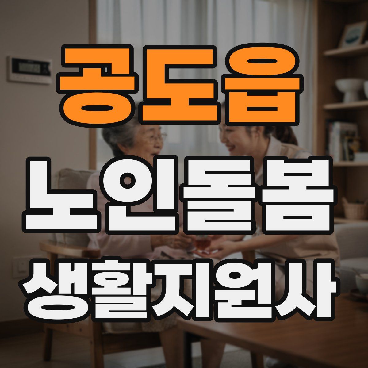 공도읍 노인돌봄생활지원사 자격증
