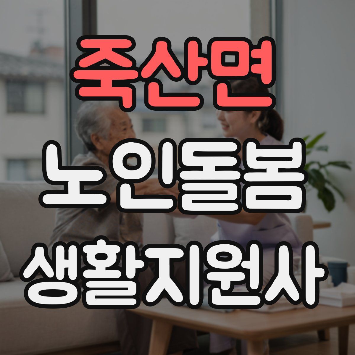 죽산면 노인돌봄생활지원사 자격증
