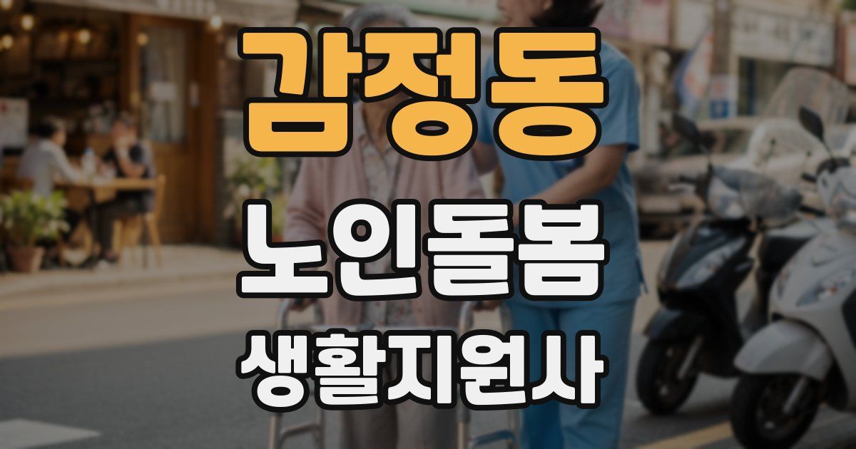 감정동 노인돌봄생활지원사 자격증