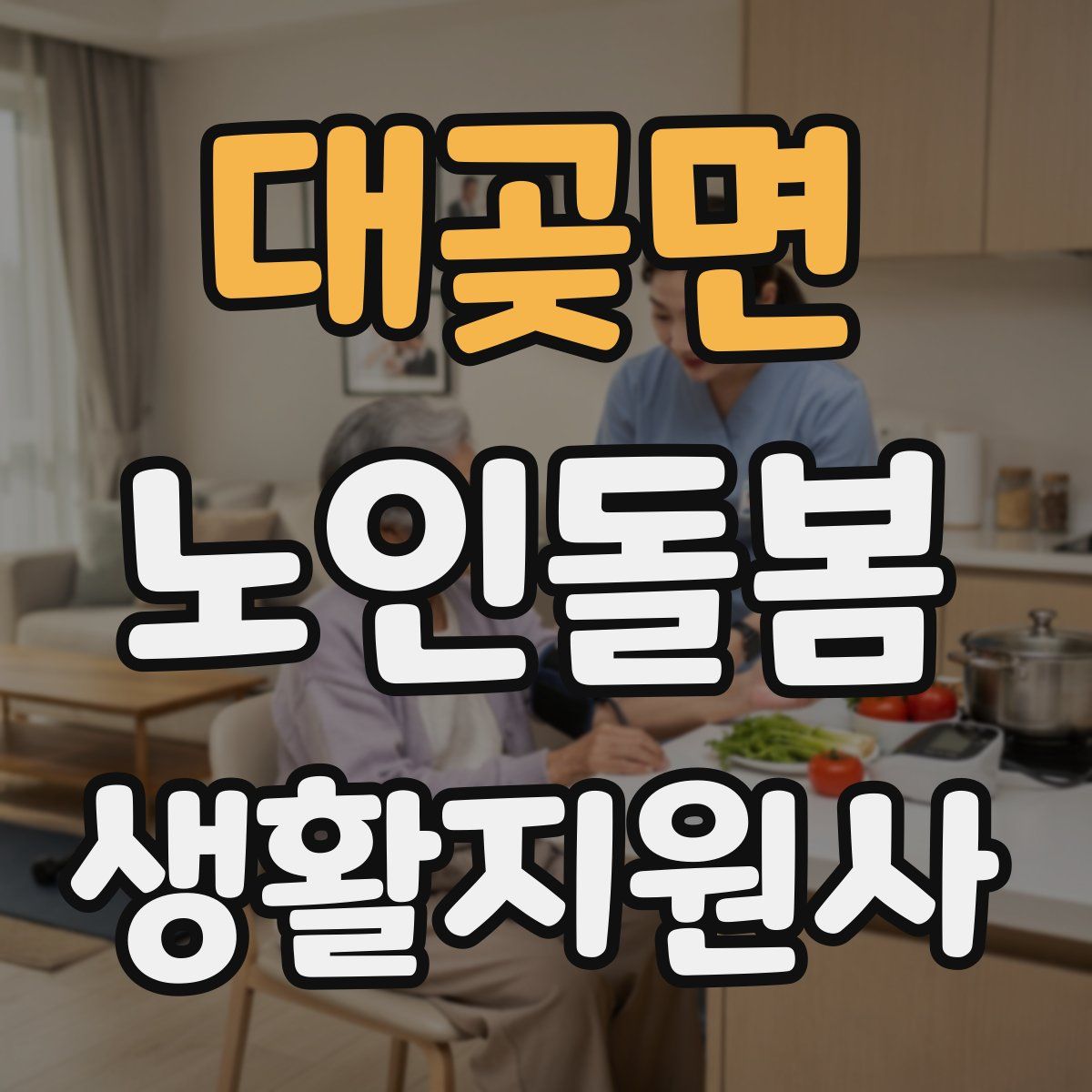 대곶면 노인돌봄생활지원사 자격증