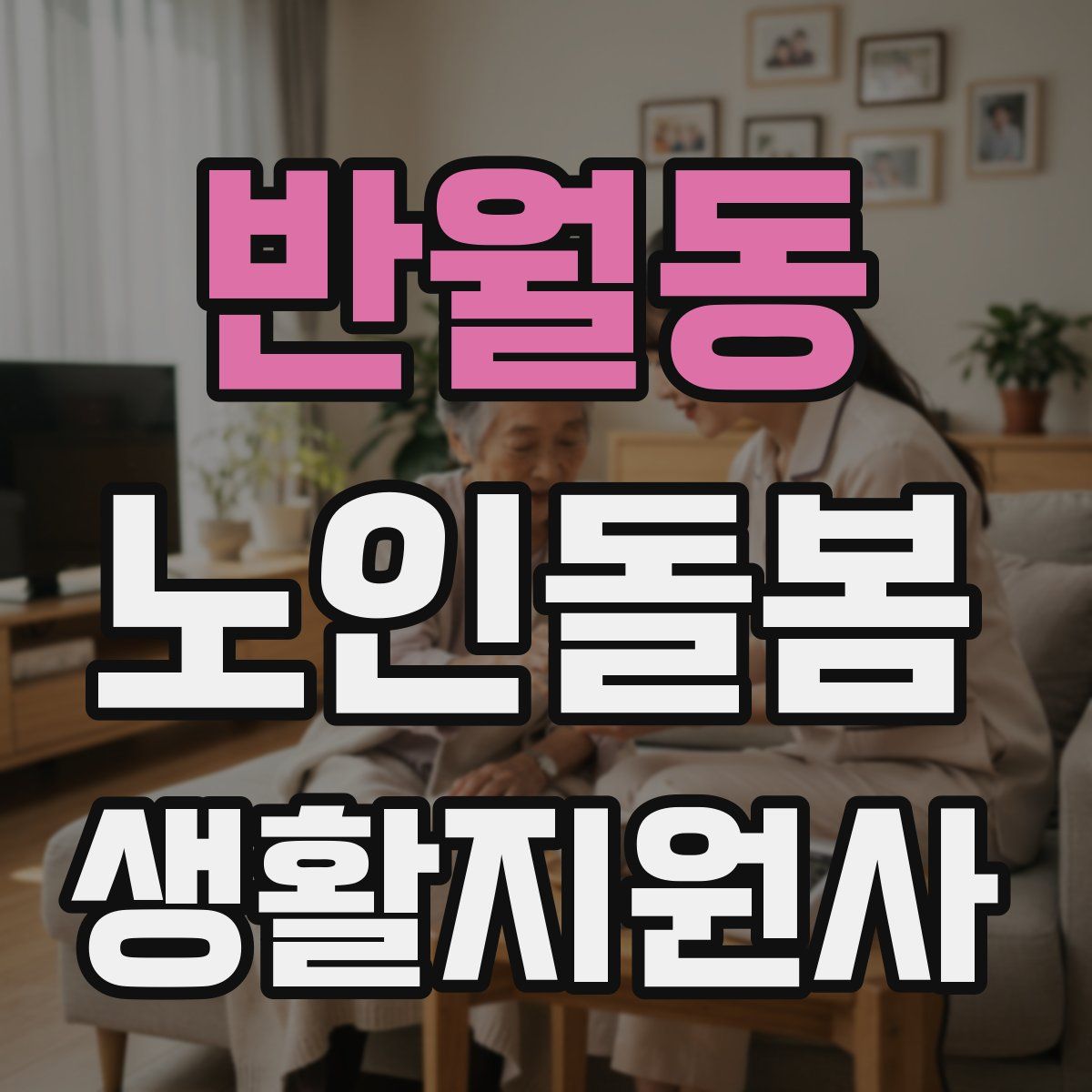 반월동 노인돌봄생활지원사 자격증