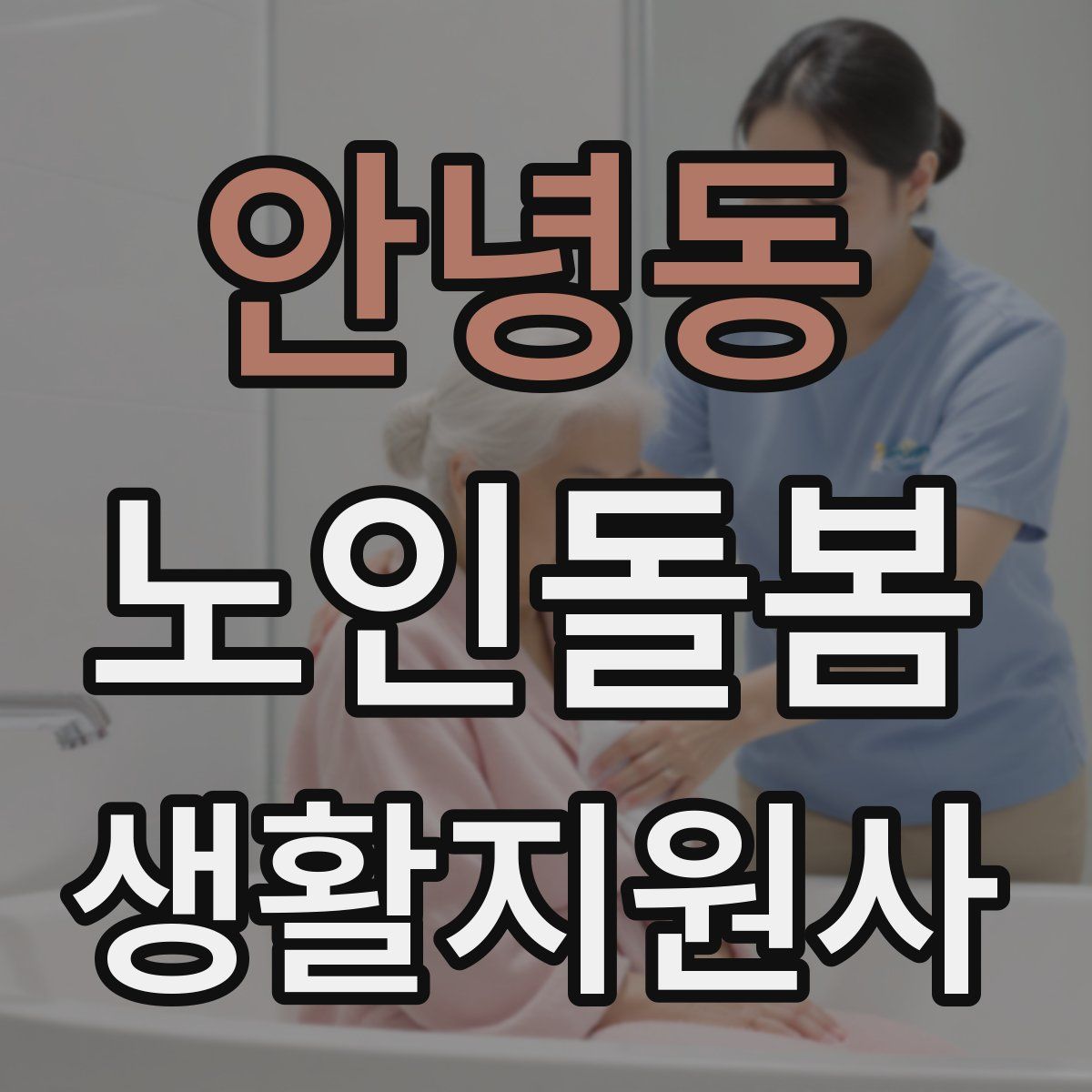 안녕동 노인돌봄생활지원사 자격증