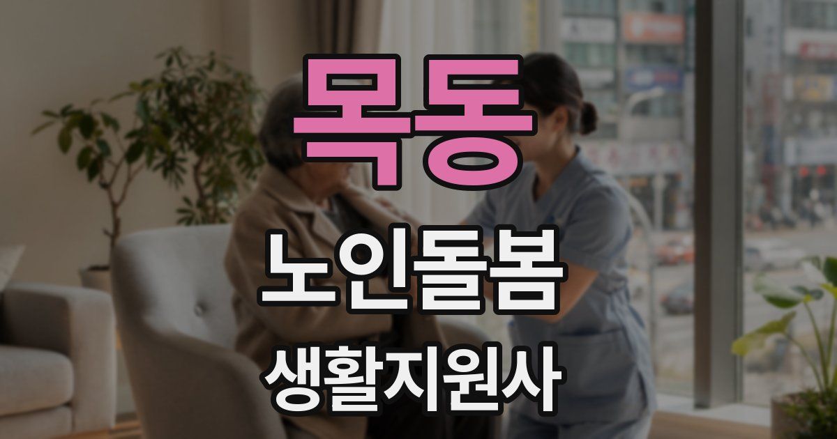 목동 노인돌봄생활지원사 자격증