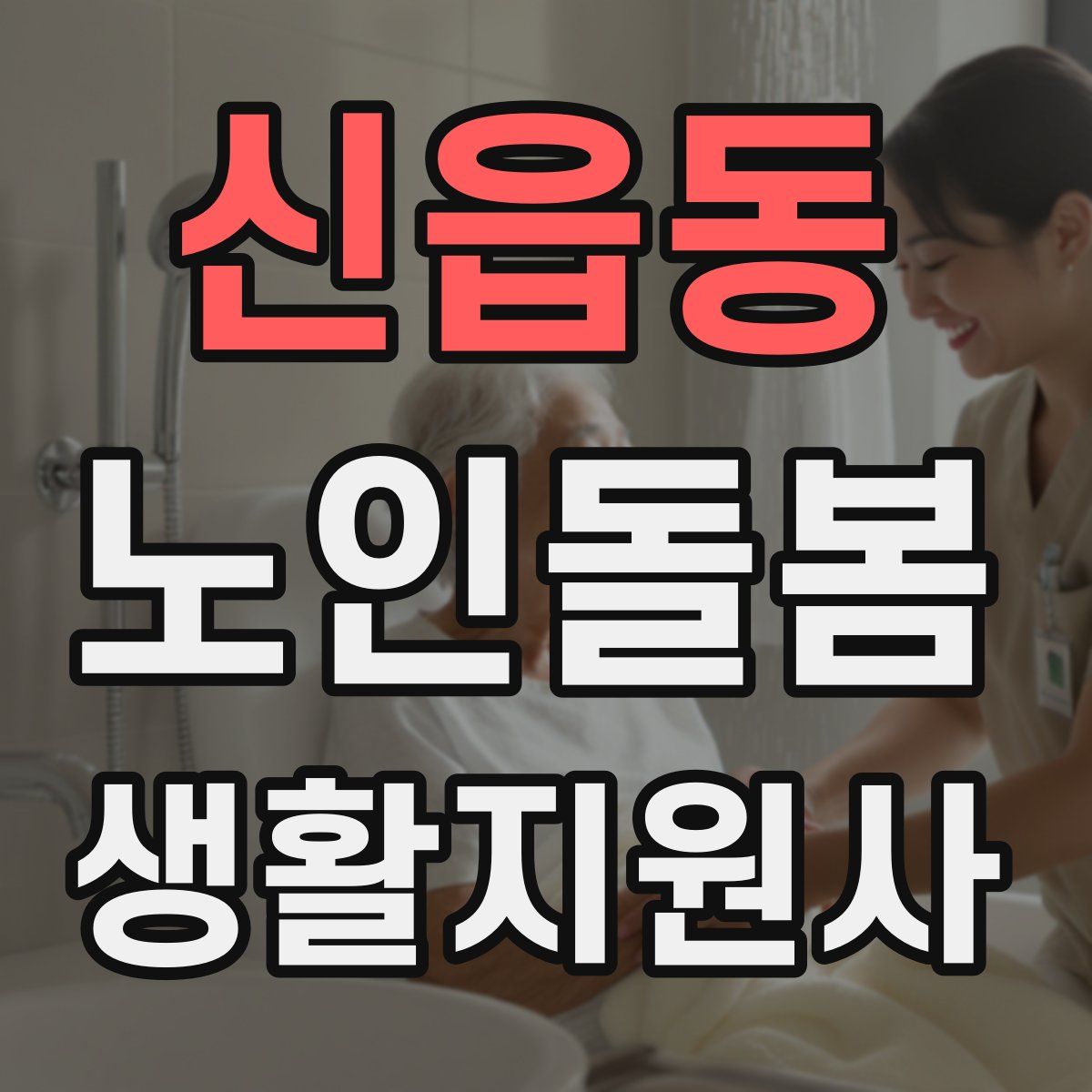 신읍동 노인돌봄생활지원사 자격증