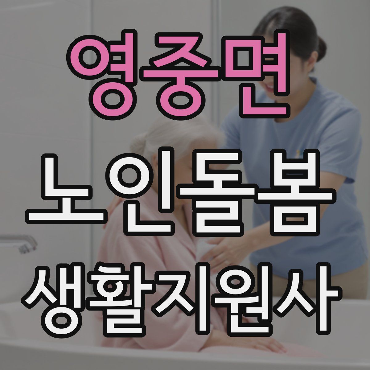 영중면 노인돌봄생활지원사 자격증