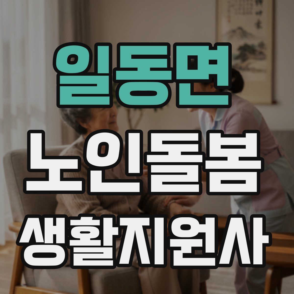 일동면 노인돌봄생활지원사 자격증