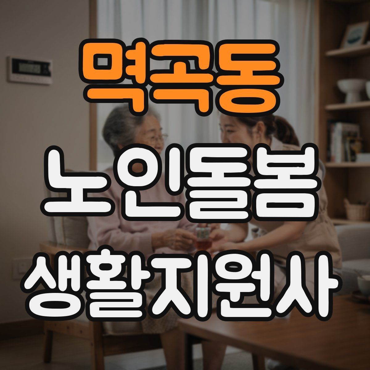 멱곡동 노인돌봄생활지원사 자격증 준비부터 현장까지 한 번에 정리