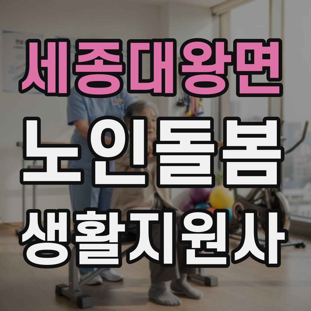 세종대왕면 노인돌봄생활지원사 자격증